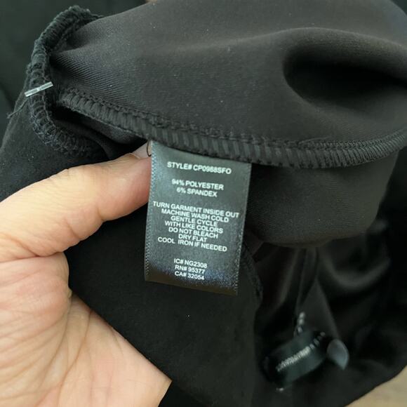 NWT Anthropologie x Sanctuary Lana Flare Black Pull on Pants Fall Goth Sz M - Picture 13 of 13